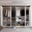 Multi-zone Storage Combination Stainless Steel Wardrobe For Master Bedroom