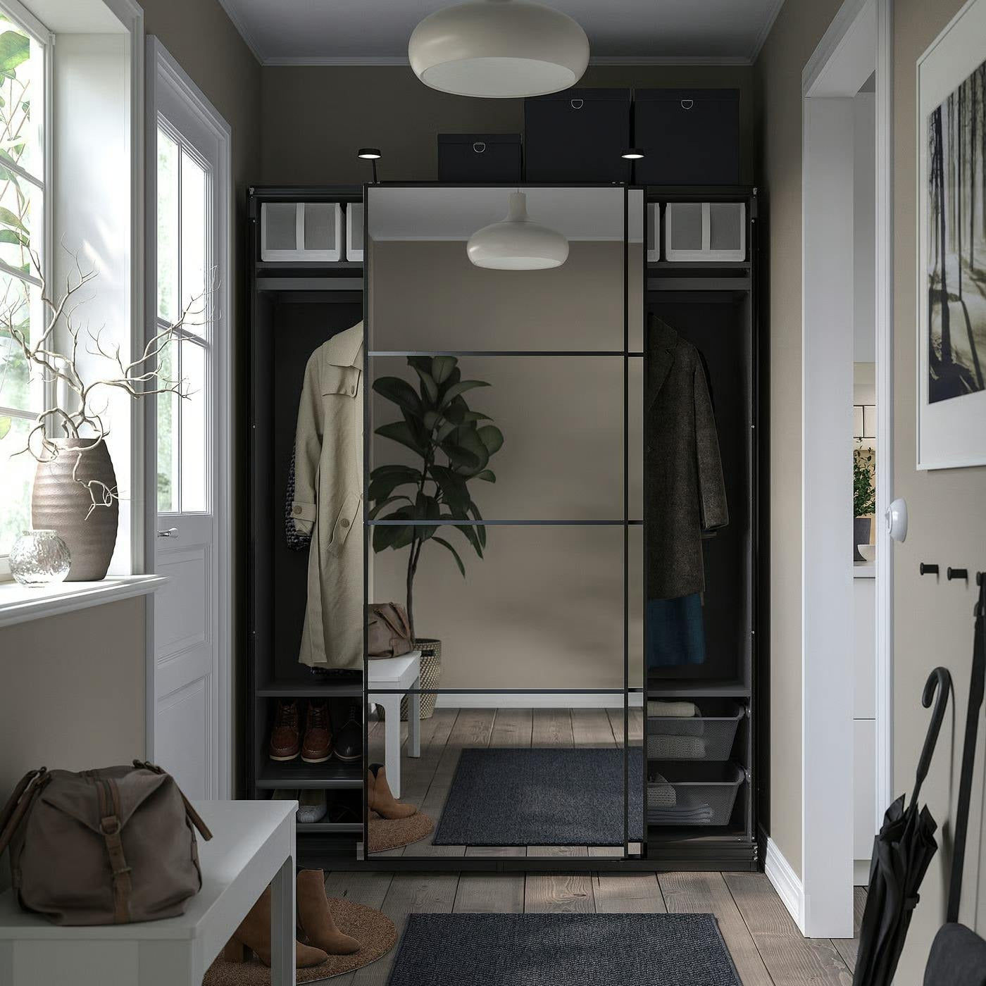 Corner Shelves Walk-in Stainless Steel Wardrobe For Small Dressing Room