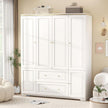 Dust-proof Seal Freestanding Stainless Steel Wardrobe For Bedroom