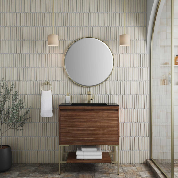 Easy Maintenance Floor Mounted SS304 Stainless Steel Bathroom Vanity Cabinet Anti Insect