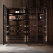 Anti-rust Frame 304 Stainless Steel Freestanding Wine Cabinet For Guest Room