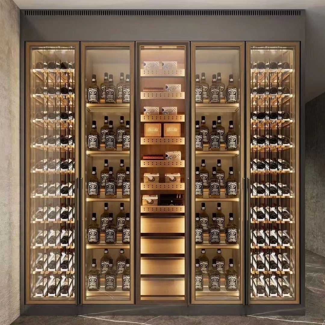 304 Stainless Steel Wine Cellar Wine Cabinet For Home Bar With Constant Temperature