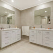 Metallic Texture Floor Mounted SS304 Stainless Steel Bathroom Cabinet With Medicine Cabinet