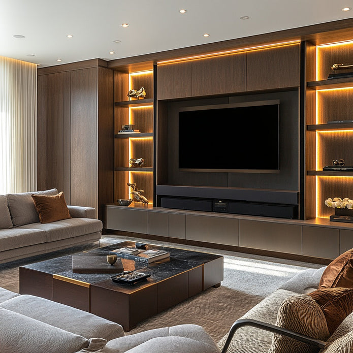 Corrosion-resistant Handles SS304 Stainless Steel TV Cabinet Floor Standing For Family Room