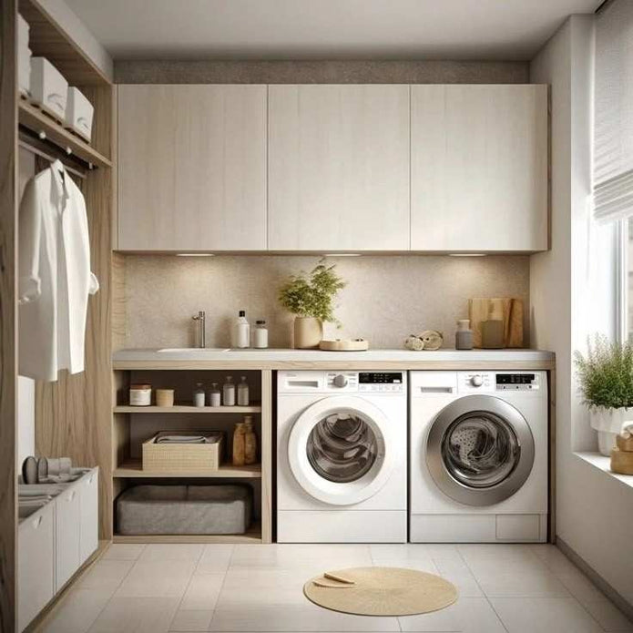 Hanging Hooks Stainless Steel Balcony Cabinet With Double Doors
