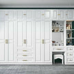 For Villa Built-in Stainless Steel Wardrobe With Decorative Carvings