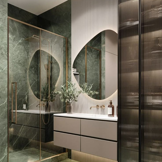 High End Wall Hung SS304 Stainless Steel Bathroom Cabinets And Vanities Recycle Multi Functional
