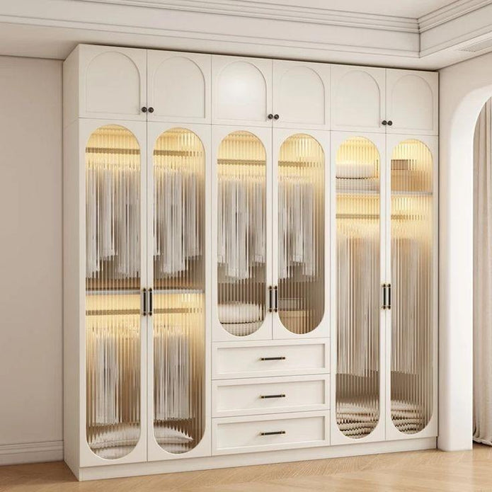 Corner Fit Design Built-in Stainless Steel Wardrobe For Small Apartment Bedroom