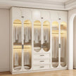 Corner Fit Design Built-in Stainless Steel Wardrobe For Small Apartment Bedroom