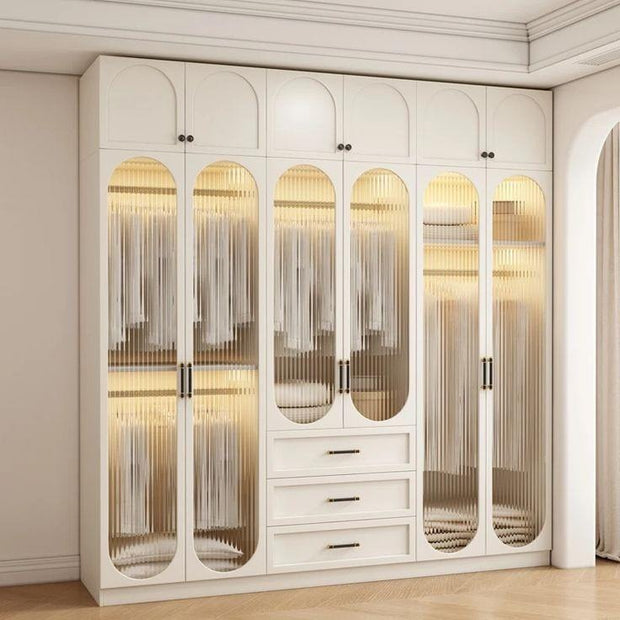 Corner Fit Design Built-in Stainless Steel Wardrobe For Small Apartment Bedroom