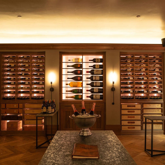 For Basement Stainless Steel Wine Cellar Wine Storage Cabinet With Anti-fingerprint And UV Filter