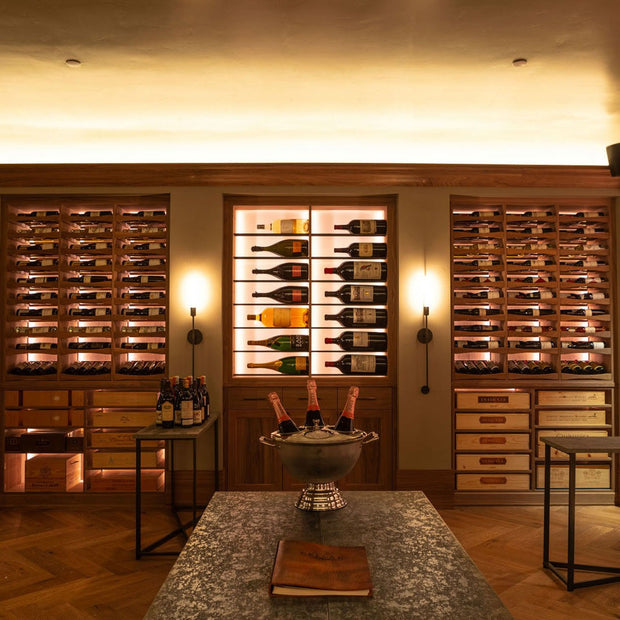 For Basement Stainless Steel Wine Cellar Wine Storage Cabinet With Anti-fingerprint And UV Filter