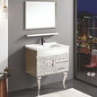 Floor Mounted 304 Stainless Steel Bathroom Vanity Set Antibacterial Easy To Clean And Hygienic