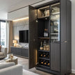For Villa SS304 Stainless Steel Freestanding Wine Rack With Flexible Shelf Configuration
