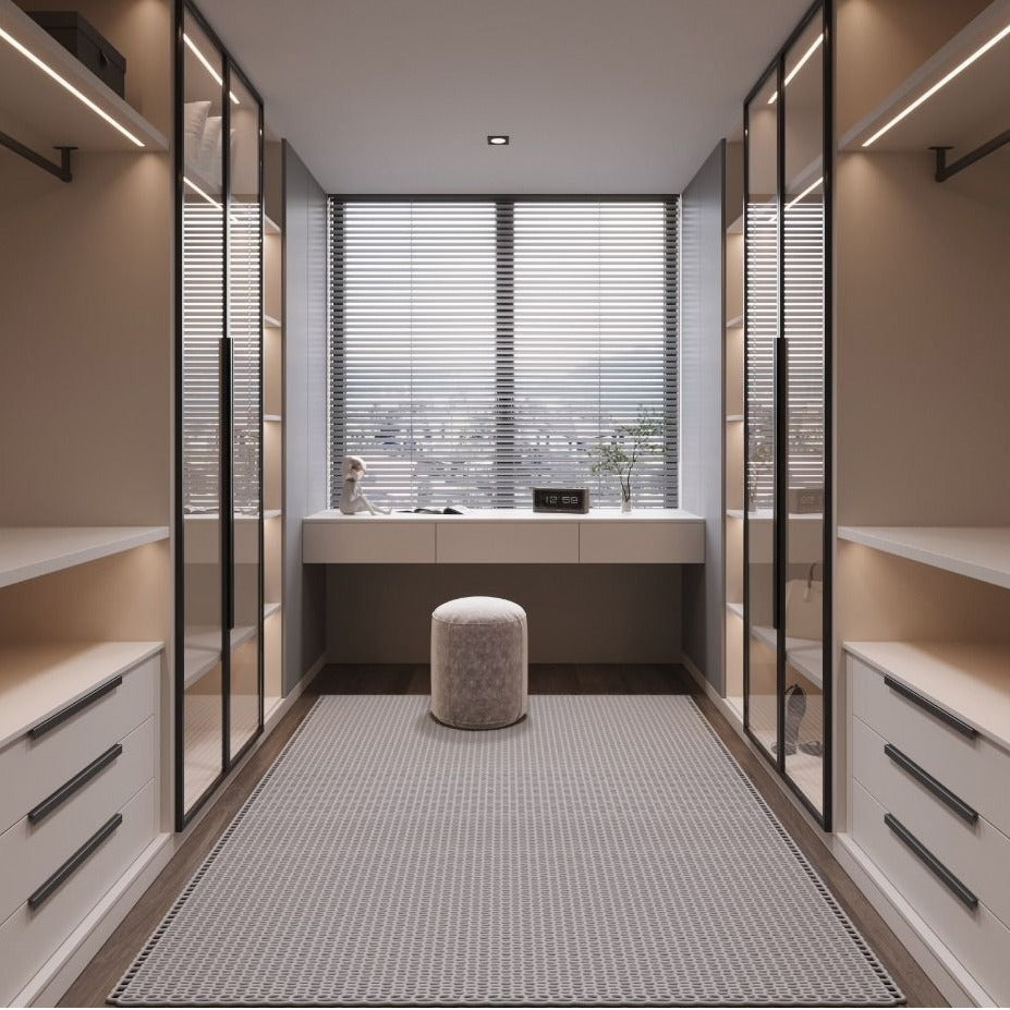 Space-saving Design Built-in Stainless Steel Wardrobe For Small Apartment Bedroom
