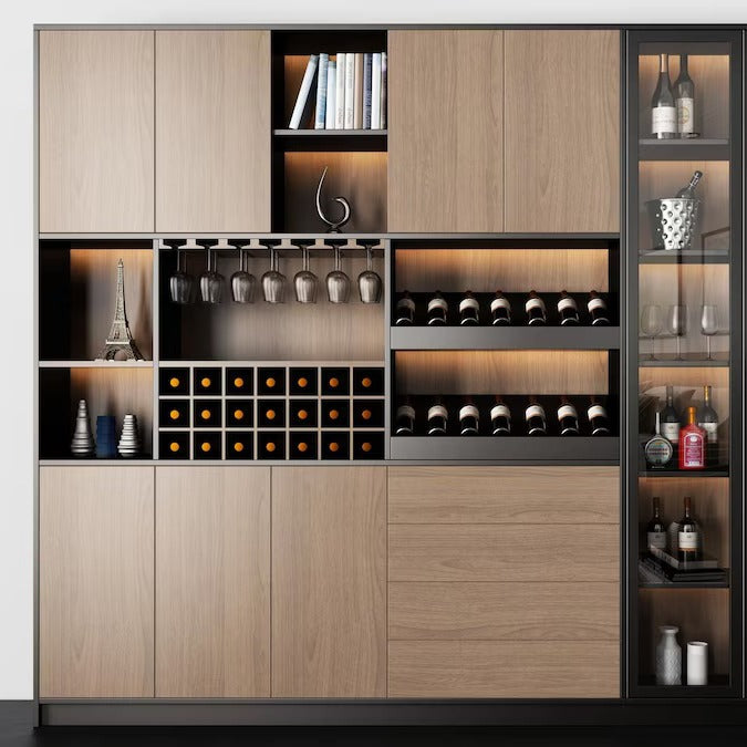 Quiet Operation 304 Stainless Steel Built-in Wine Cabinet For Guest Room