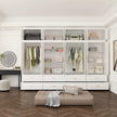 Custom Height Walk-in Stainless Steel Wardrobe For Bedroom Dressing Area
