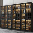For Kitchen 304 Stainless Steel Freestanding Wine Cabinet With Constant Humidity Control