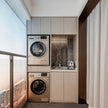 SS304 Stainless Steel Balcony Cabinet With Compartment Storage For Small Balcony