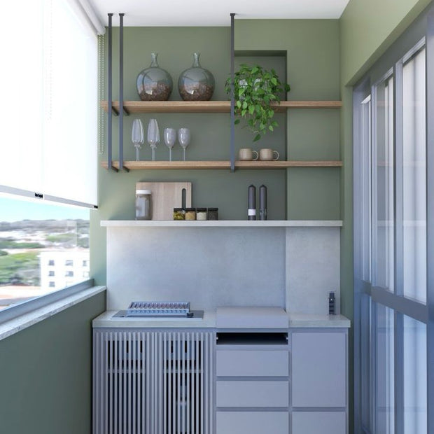 304 Stainless Steel Balcony Cabinet With Dust Proof For Balcony Corner