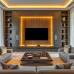 304 Stainless Steel TV Cabinet Floor Standing With Anti-fade Coating For Living Room
