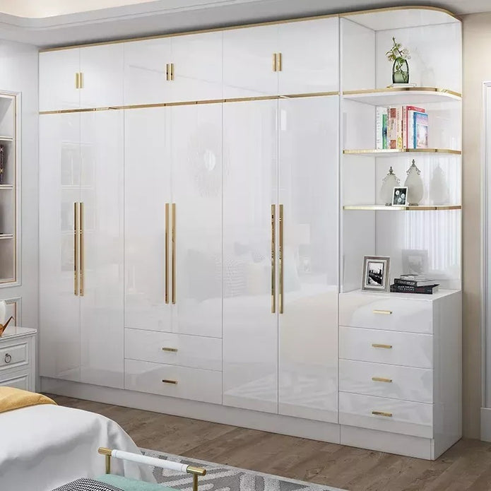 Dust-proof Design Combination Stainless Steel Wardrobe For Apartment Bedroom