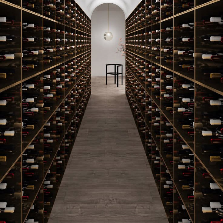 Wide Temperature Range SS304 Stainless Steel Wine Cellar Wine Rack For Kitchen