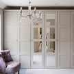 Solid Stainless Steel Doors Built-in Wardrobe For Villa Master Bedroom