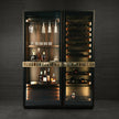 Digital Humidity Display 304 Stainless Steel Freestanding Wine Cabinet For Home Bar