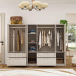 Drawer Organizer Freestanding Stainless Steel Wardrobe Cabinet For Apartment Bedroom