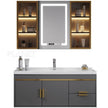 For Guest Bathroom Floor Mounted SS304 Stainless Steel Bathroom Cabinet Environmental Protection With Medicine Cabinet