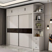 Side Cabinet Extension Combination Stainless Steel Wardrobe For Villa Bedroom