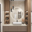 For Washrooms Wall Hung Stainless Steel Bathroom Cabinet Waterproof Modern