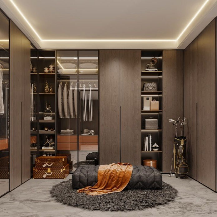Jewelry Drawer Storage Walk-in Stainless Steel Wardrobe For Women’s Dressing Room
