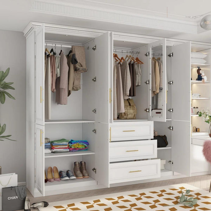 Bathroom Adjacent Design Built-in Stainless Steel Wardrobe Cabinet With Moisture Proof Layer