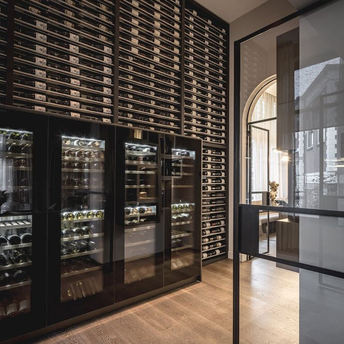 Humidity Alarm 304 Stainless Steel Wine Cellar Wine Cabinet For Living Room