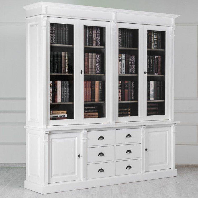 Built-in Stainless Steel Bookshelf With Book Display Rails For Living Room