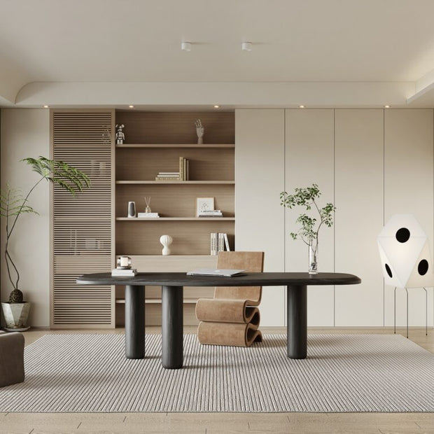 Built-in Stainless Steel Bookshelf With Soft-close Drawer For Small Items In Home Study