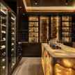Magnetic Anti-dust Door Seal 304 Stainless Steel Built-in Wine Storage Cabinet For Home Bar