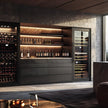 Lockable Door SS304 Stainless Steel Freestanding Wine Rack For Apartment With Bottle Guides
