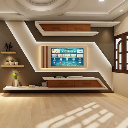 Durable Frame SS304 Stainless Steel TV Cabinet Built-In For Living Room