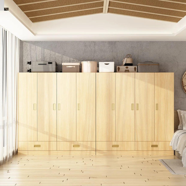 Detachable Side Racks Combination Stainless Steel Wardrobe For Villa Bedroom