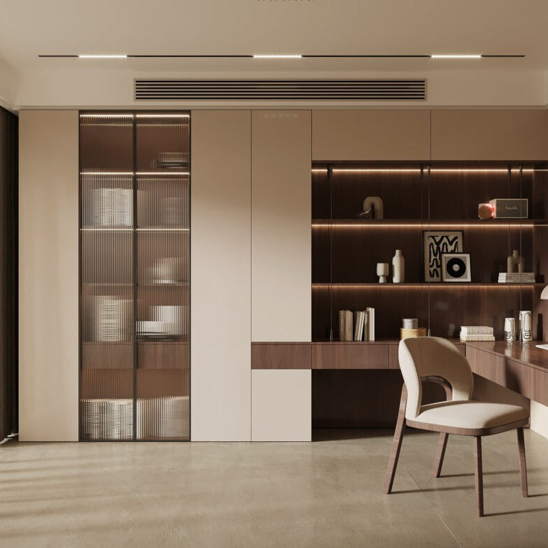 For Small Home Office Built-in SS304 Stainless Steel Bookshelf With File Partition