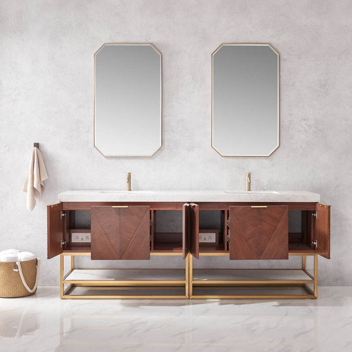 For Contemporary Bathroom Floor Mounted Stainless Steel Bathroom Dressing Table Antibacterial With Sink