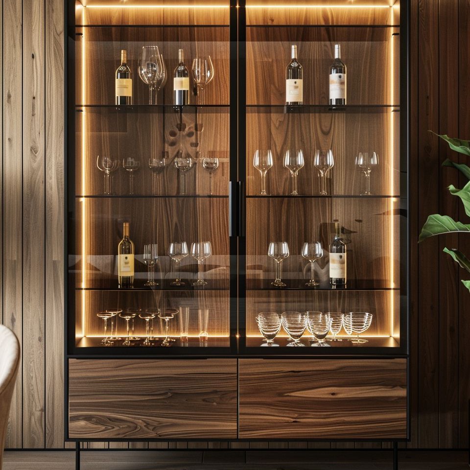 Carbon Filter Deodorization SS304 Stainless Steel Freestanding Wine Rack For Guest Room