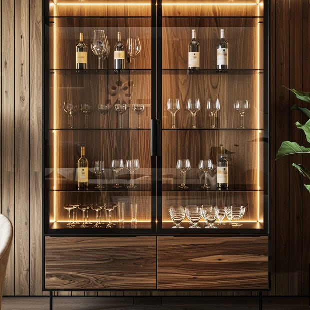 Carbon Filter Deodorization SS304 Stainless Steel Freestanding Wine Rack For Guest Room