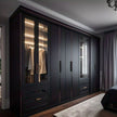 Hanging Islands Walk-in Stainless Steel Wardrobe Cabinet For Guest Dressing Room