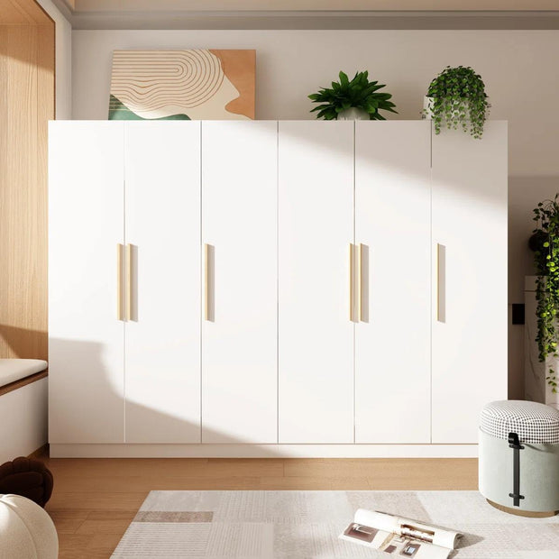 Moisture Proof Layer Combination Stainless Steel Wardrobe For Bedroom