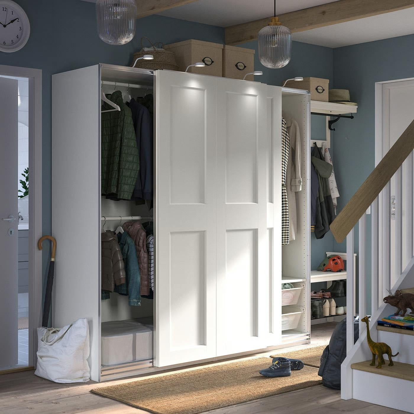 Shoe Zone Integration Combination Stainless Steel Wardrobe For Bedroom