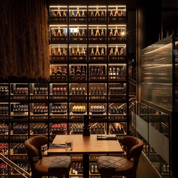 For Villa Stainless Steel Wine Cellar Wine Storage Cabinet With Temperature Memory